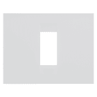 GEWISS - PLACCA GEO - IN TECNOPOLIMERO VERNICIATO - 1 POSTO - BIANCO SATINATO - CHORUSMART GW16401VW