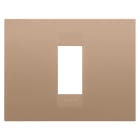 GEWISS - PLACCA GEO - IN TECNOPOLIMERO VERNICIATO - 1 POSTO - RAME CHIARO - CHORUSMART GW16401VX