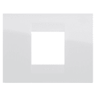 GEWISS - PLACCA GEO - IN TECNOPOLIMERO - 2 POSTI - BIANCO - CHORUSMART GW16402TB