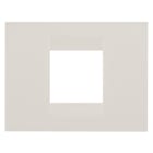 GEWISS - PLACCA GEO - IN TECNOPOLIMERO - 2 POSTI - AVORIO - CHORUSMART GW16402TI