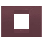 GEWISS - PLACCA GEO - IN TECNOPOLIMERO VERNICIATO - 2 POSTI - TUSCAN RED - CHORUSMART