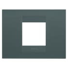 GEWISS - PLACCA GEO - IN TECNOPOLIMERO VERNICIATO - 2 POSTI - OTTANIO - CHORUSMART GW16402VZ