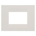 GEWISS - PLACCA GEO - IN TECNOPOLIMERO - 3 POSTI - AVORIO - CHORUSMART GW16403TI