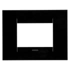 GEWISS - PLACCA GEO - IN TECNOPOLIMERO - 3 POSTI - NERO TONER - CHORUSMART GW16403TN