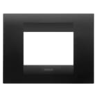 GEWISS - PLACCA GEO - IN TECNOPOLIMERO VERNICIATO - 3 POSTI - NERO SATINATO - CHORUSMART GW16403VN