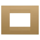 GEWISS - PLACCA GEO - IN TECNOPOLIMERO VERNICIATO - 3 POSTI - ORO - CHORUSMART GW16403VO