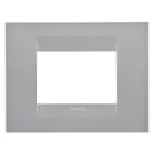 GEWISS - PLACCA GEO - IN TECNOPOLIMERO VERNICIATO - 3 POSTI - TITANIO - CHORUSMART GW16403VT