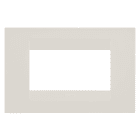 GEWISS - PLACCA GEO - IN TECNOPOLIMERO - 4 POSTI - AVORIO - CHORUSMART GW16404TI