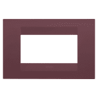 GEWISS - PLACCA GEO - IN TECNOPOLIMERO VERNICIATO - 4 POSTI - TUSCAN RED - CHORUSMART GW16404VD