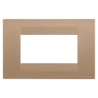 GEWISS - PLACCA GEO - IN TECNOPOLIMERO VERNICIATO - 4 POSTI - RAME CHIARO - CHORUSMART GW16404VX