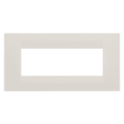 GEWISS - PLACCA GEO - IN TECNOPOLIMERO - 6 POSTI - AVORIO - CHORUSMART GW16406TI