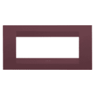 GEWISS - PLACCA GEO - IN TECNOPOLIMERO VERNICIATO - 6 POSTI - TUSCAN RED - CHORUSMART GW16406VD