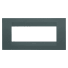 GEWISS - PLACCA GEO - IN TECNOPOLIMERO VERNICIATO - 6 POSTI - OTTANIO - CHORUSMART GW16406VZ