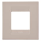 GEWISS - PLACCA GEO INTERNATIONAL - IN TECNOPOLIMERO - 2 POSTI - CANAPA - CHORUSMART GW16422TC