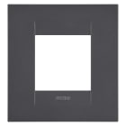 GEWISS - PLACCA GEO INTERNATIONAL - IN TECNOPOLIMERO VERNICIATO - 2 POSTI - NERO SATINATO - CHORUSMART GW16422VN