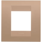 GEWISS - PLACCA GEO INTERNATIONAL - IN TECNOPOLIMERO VERNICIATO - 2 POSTI - RAME CHIARO - CHORUSMART GW16422VX