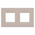GEWISS - PLACCA GEO INTERNATIONAL - IN TECNOPOLIMERO - 2+2 POSTI ORIZZONTALE - CANAPA - CHORUSMART GW16423TC