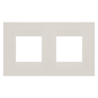 GEWISS - PLACCA GEO INTERNATIONAL - IN TECNOPOLIMERO - 2+2 POSTI ORIZZONTALE - AVORIO - CHORUSMART GW16423TI