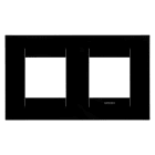 GEWISS - PLACCA GEO INTERNATIONAL - IN TECNOPOLIMERO - 2+2 POSTI ORIZZONTALE - NERO TONER - CHORUSMART GW16423TN