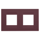 GEWISS - PLACCA GEO INTERNATIONAL - IN TECNOPOLIMERO VERNICIATO - 2+2 POSTI ORIZZONTALE - TUSCAN RED - CHORUSMART GW16423VD