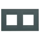 GEWISS - PLACCA GEO INTERNATIONAL - IN TECNOPOLIMERO VERNICIATO - 2+2 POSTI ORIZZONTALE - OTTANIO - CHORUSMART