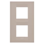 GEWISS - PLACCA GEO INTERNATIONAL - IN TECNOPOLIMERO - 2+2 POSTI VERTICALE - CANAPA- CHORUSMART GW16424TC