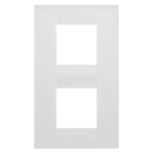 GEWISS - PLACCA GEO INTERNATIONAL - IN TECNOPOLIMERO VERNICIATO - 2+2 POSTI VERTICALE - BIANCO SATINATO - CHORUSMART GW16424VW