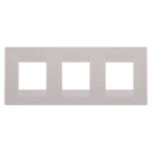GEWISS - PLACCA GEO INTERNATIONAL - IN TECNOPOLIMERO VERNICIATO - 2+2+2 POSTI ORIZZONTALE - NATURAL BEIGE - CHORUSMART GW16426VL