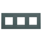 GEWISS - PLACCA GEO INTERNATIONAL - IN TECNOPOLIMERO VERNICIATO - 2+2+2 POSTI ORIZZONTALE - OTTANIO - CHORUSMART GW16426VZ