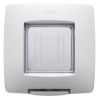 GEWISS - PLACCA STAGNA STANDARD INTERNAZIONALE - 2 POSTI IP55 - BIANCO - CHORUSMART GW16702TBN