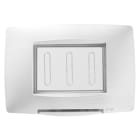 GEWISS - PLACCA STAGNA STANDARD ITALIANO - 3 POSTI IP55 - BIANCO - CHORUSMART GW16703TB