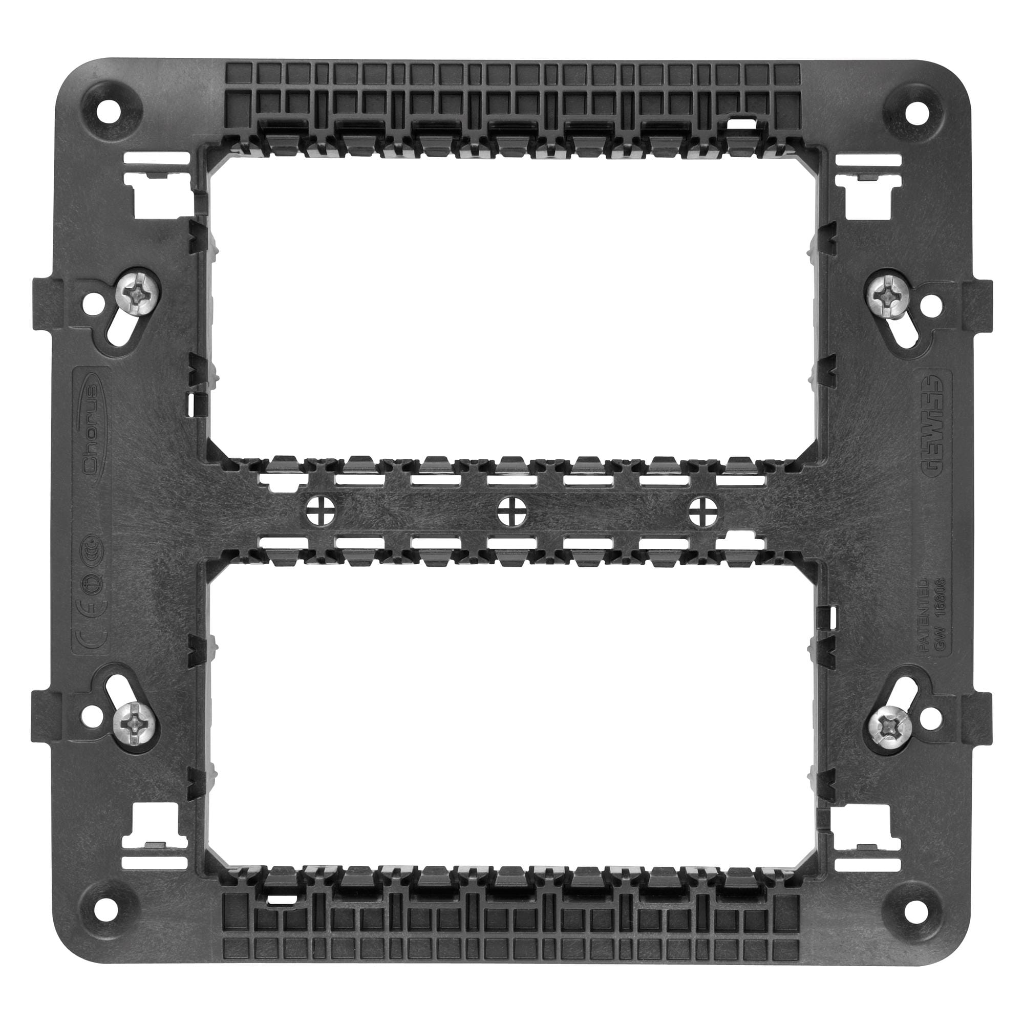 GEWISS - SUPPORTO STANDARD ITALIANO - 4+4 (sovrapposti) POSTI - CHORUSMART GW16808