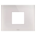 GEWISS - PLACCA ICE - IN VETRO - 2 POSTI - NATURAL BEIGE - CHORUSMART