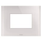 GEWISS - PLACCA ICE - IN VETRO - 3 POSTI - NATURAL BEIGE - CHORUSMART GW16903CL