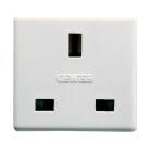GEWISS - PRESA STANDARD INGLESE 250V ac - 2P+T 13A -2 MODULI - SYSTEM WHITE GW20208