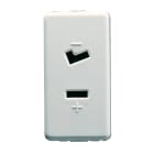 GEWISS - PRESA SELV - 2P 6A 24V POLARIZZATA - 1 MODULO - SYSTE WHITE GW20234