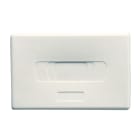 GEWISS - CONTENITORE VUOTO PREDISPOSTO PER ALLOGGIAMENTO CONNETTORI - SUB-D - 9/15/25 PIN - 3 MODULI- SYSTEM WHITE GW20238