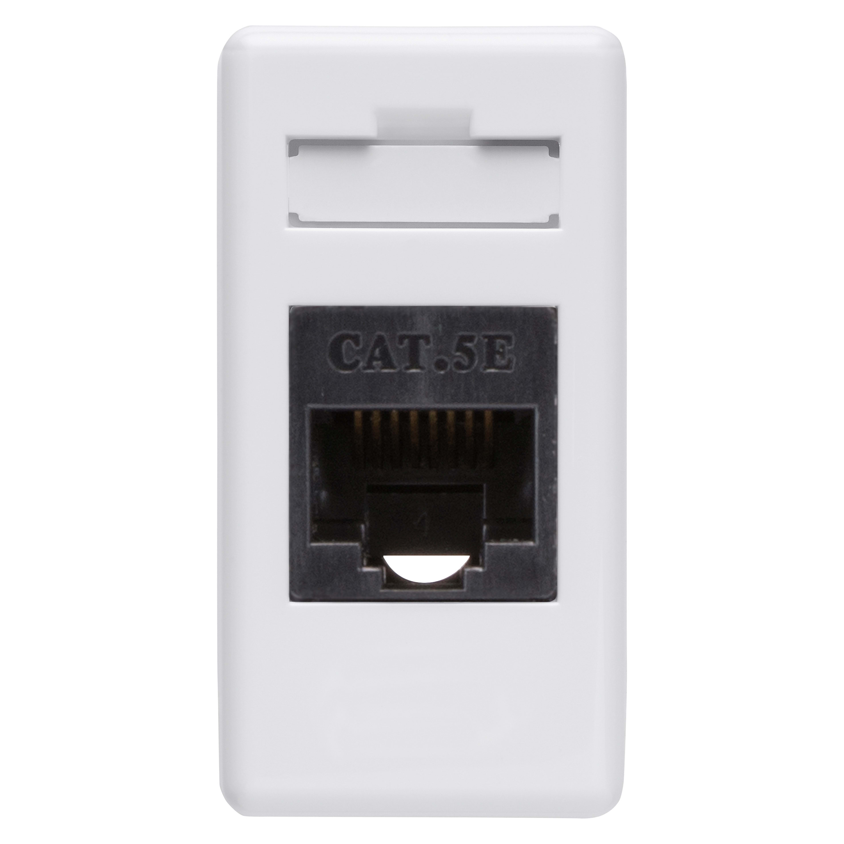 GEWISS - PRESA RJ45 - 4 COPPIE - CATEGORIA 5E - UTP - TOOLLESS - 1 MODULO - SYSTEM WHITE GW20271