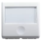 GEWISS - PULSANTE CON TARGA PORTANOME ILLUMINABILE 250V ac - NA 10A - 2 MODULI - SYSTEM WHITE