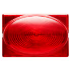 GEWISS - LAMPADA SEGNAPASSO CON DIFFUSORE SPORGENTE - 12/24V - ROSSO - 3 MODULI - SYSTEM GW20627