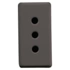 GEWISS - PRESA STANDARD ITALIANO 250V ac - 2P+T 10A -P11 - 1 MODULO - SYSTEM BLACK