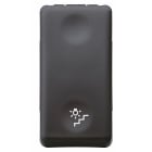 GEWISS - PULSANTE UNIPOLARE 250V ac - NA 10A - SIMBOLO SCALE - 1 MODULO - SYSTEM BLACK