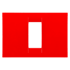 GEWISS - PLACCA VIRNA - IN TECNOPOLIMERO FINITURA LUCIDA - 1 POSTO - ROSSO GERANIO - SYSTEM GW22121