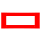 GEWISS - PLACCA VIRNA - IN TECNOPOLIMERO FINITURA LUCIDA - 6 POSTI - ROSSO GERANIO - SYSTEM