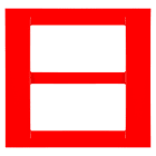 GEWISS - PLACCA VIRNA - IN TECNOPOLIMERO FINITURA LUCIDA - 8 POSTI (4+4 SOVRAPPOSTI) - ROSSO GERANIO - SYSTEM GW22127