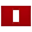 GEWISS - PLACCA VIRNA - IN TECNOPOLIMERO FINITURA LUCIDA - 1 POSTO - AMARANTO CLASSICO - SYSTEM GW22131