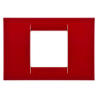 GEWISS - PLACCA VIRNA - IN TECNOPOLIMERO FINITURA LUCIDA - 2 POSTI - AMARANTO CLASSICO - SYSTEM