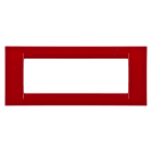 GEWISS - PLACCA VIRNA - IN TECNOPOLIMERO FINITURA LUCIDA - 6 POSTI - AMARANTO CLASSICO - SYSTEM GW22136