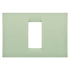 GEWISS - PLACCA VIRNA - IN TECNOPOLIMERO FINITURA LUCIDA - 1 POSTO - VERDE VENEZIA - SYSTEM GW22141