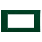 GEWISS - PLACCA VIRNA - IN TECNOPOLIMERO FINITURA LUCIDA - 4 POSTI - VERDE RACING - SYSTEM GW22154